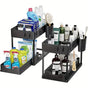 Pull Out Under Sink Storage Rack - Kitchen & Bathroom Organizer-0