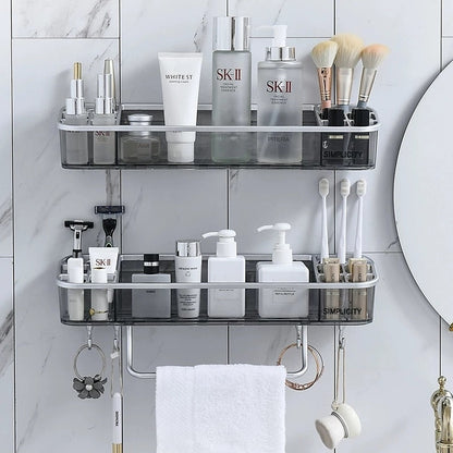 Punch-free Bathroom Shelf-1
