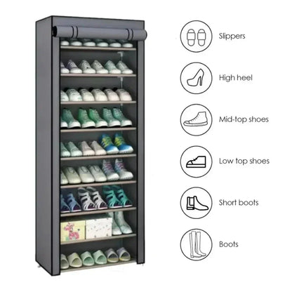 Shoe Rack Organizer Dustproof Shoe Cabinet Multilayer-1
