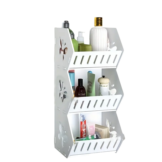 Vinyl Hanging Bathroom Storage Rack - Shelf Butterfly Large-0