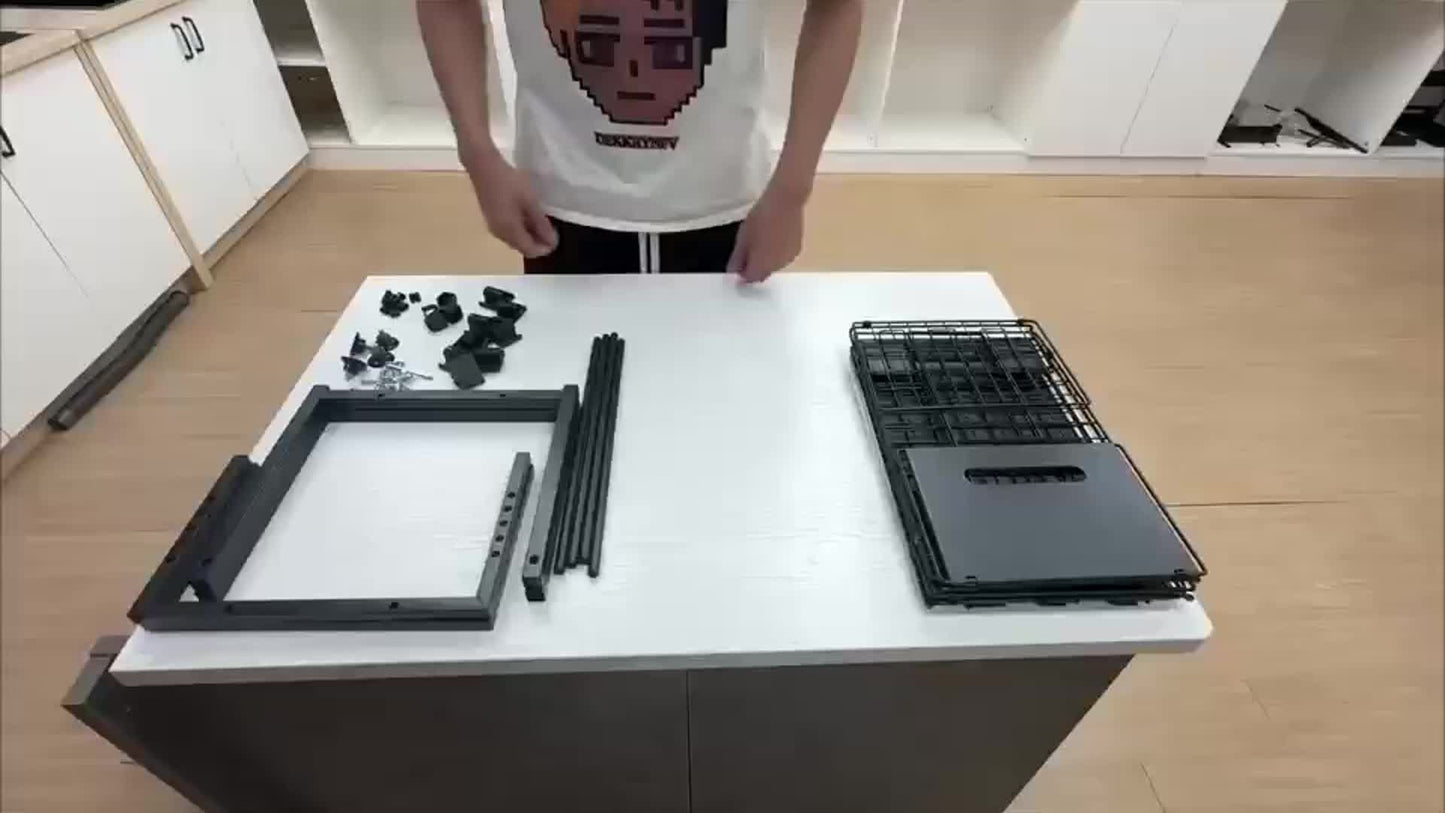 2-Tier Under Sink Storage Rack with Drawers-3